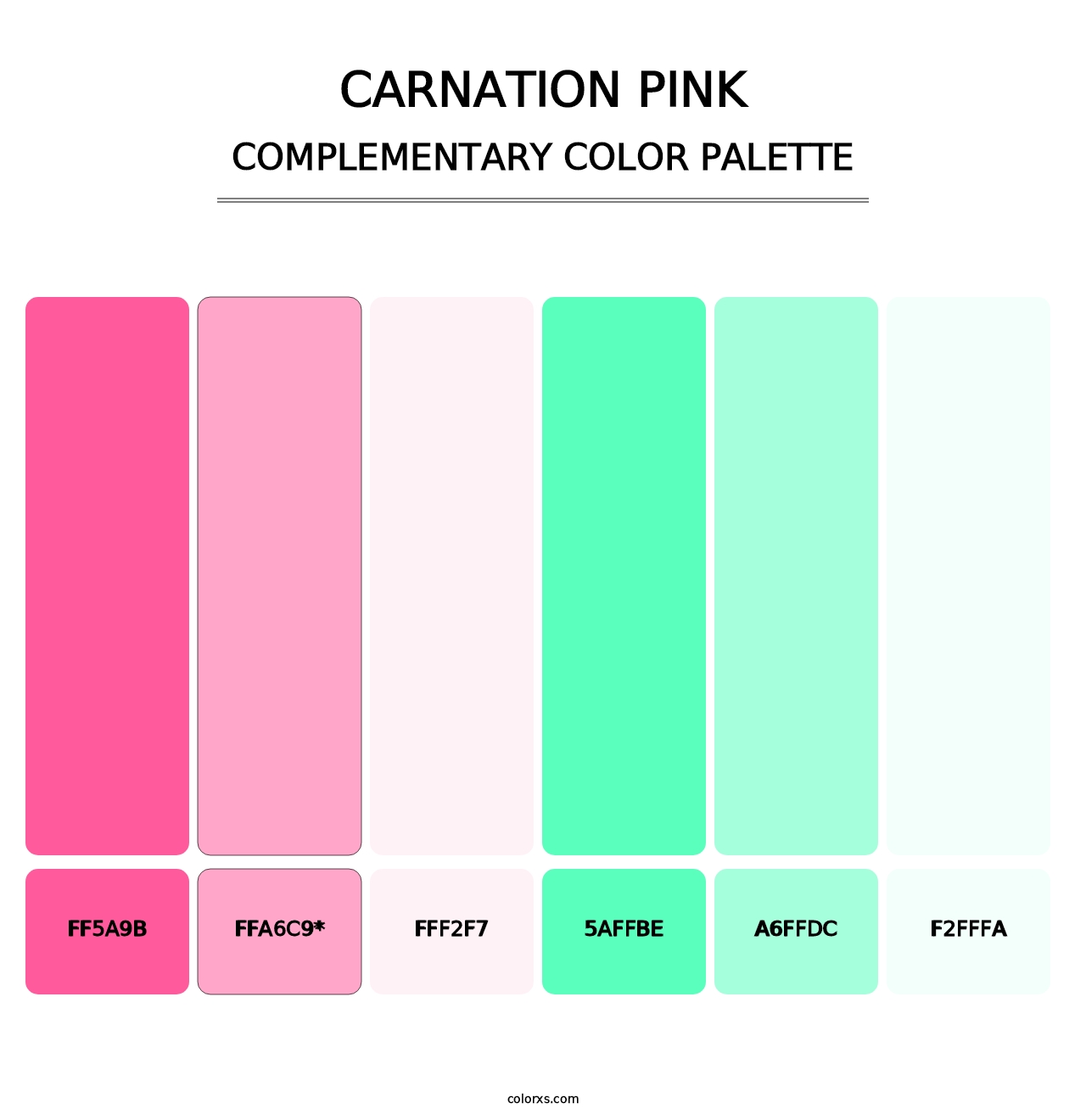 Carnation Pink - Complementary Color Palette
