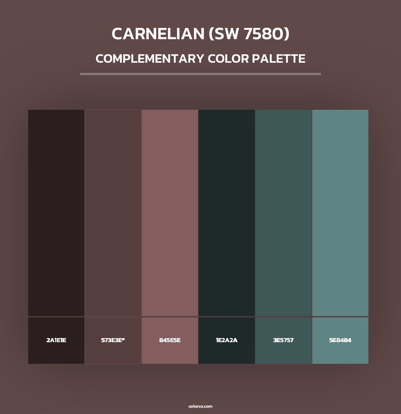 Carnelian (SW 7580) - Complementary Color Palette