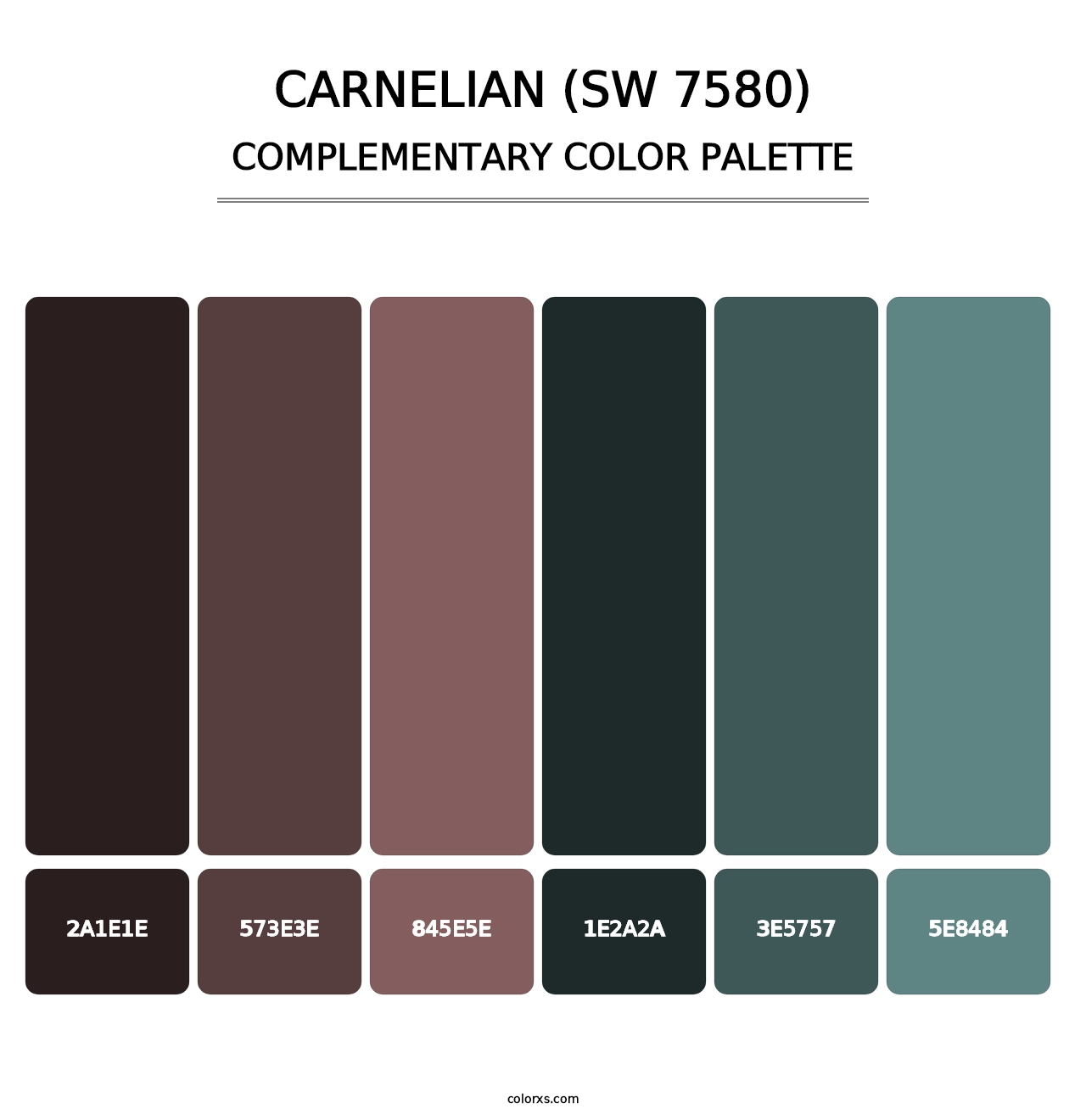 Carnelian (SW 7580) - Complementary Color Palette