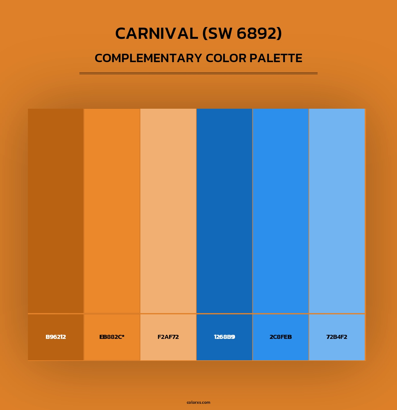 Carnival (SW 6892) - Complementary Color Palette