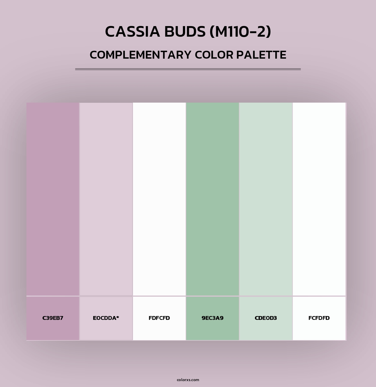 Cassia Buds (M110-2) - Complementary Color Palette