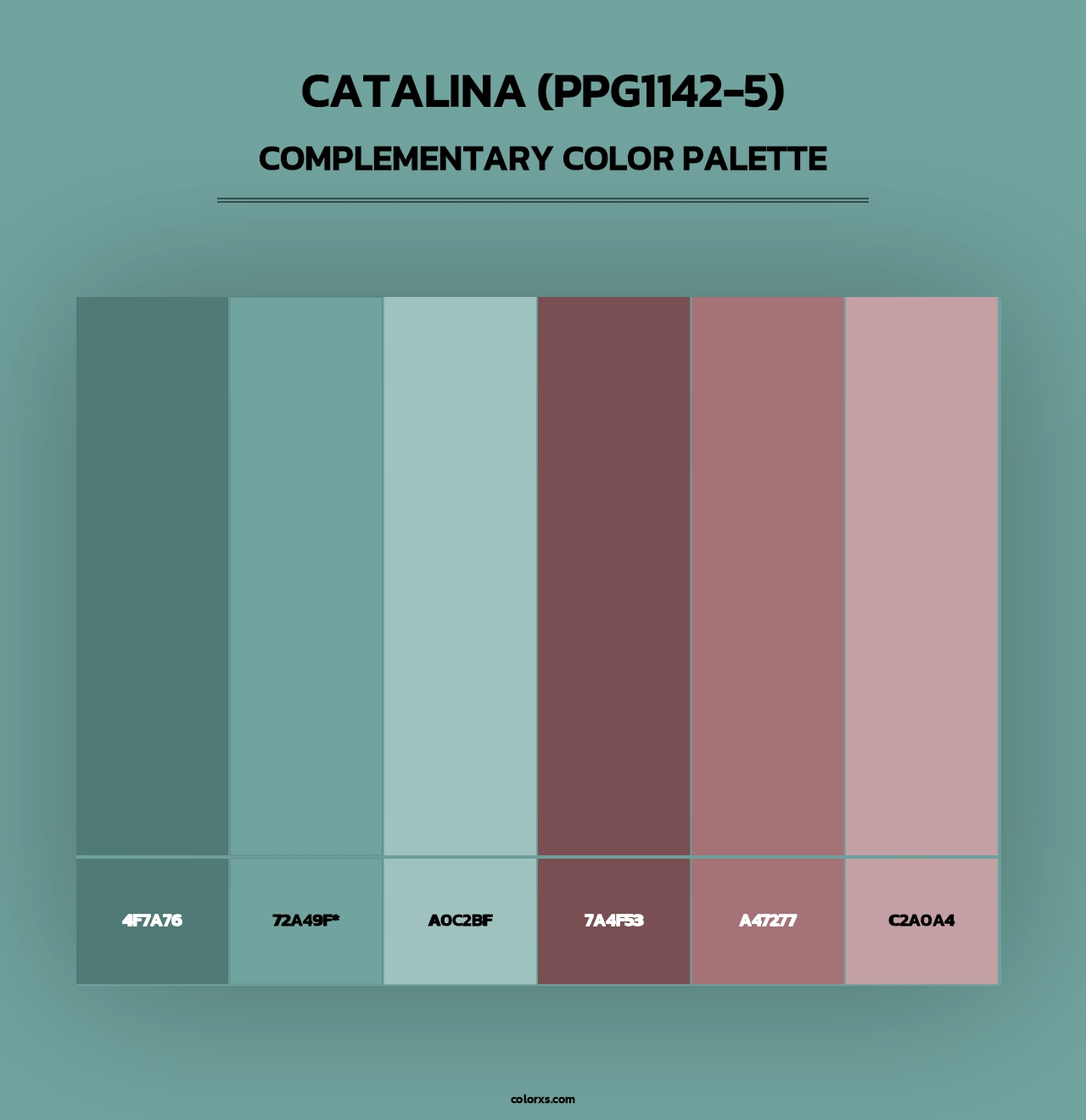 Catalina (PPG1142-5) - Complementary Color Palette