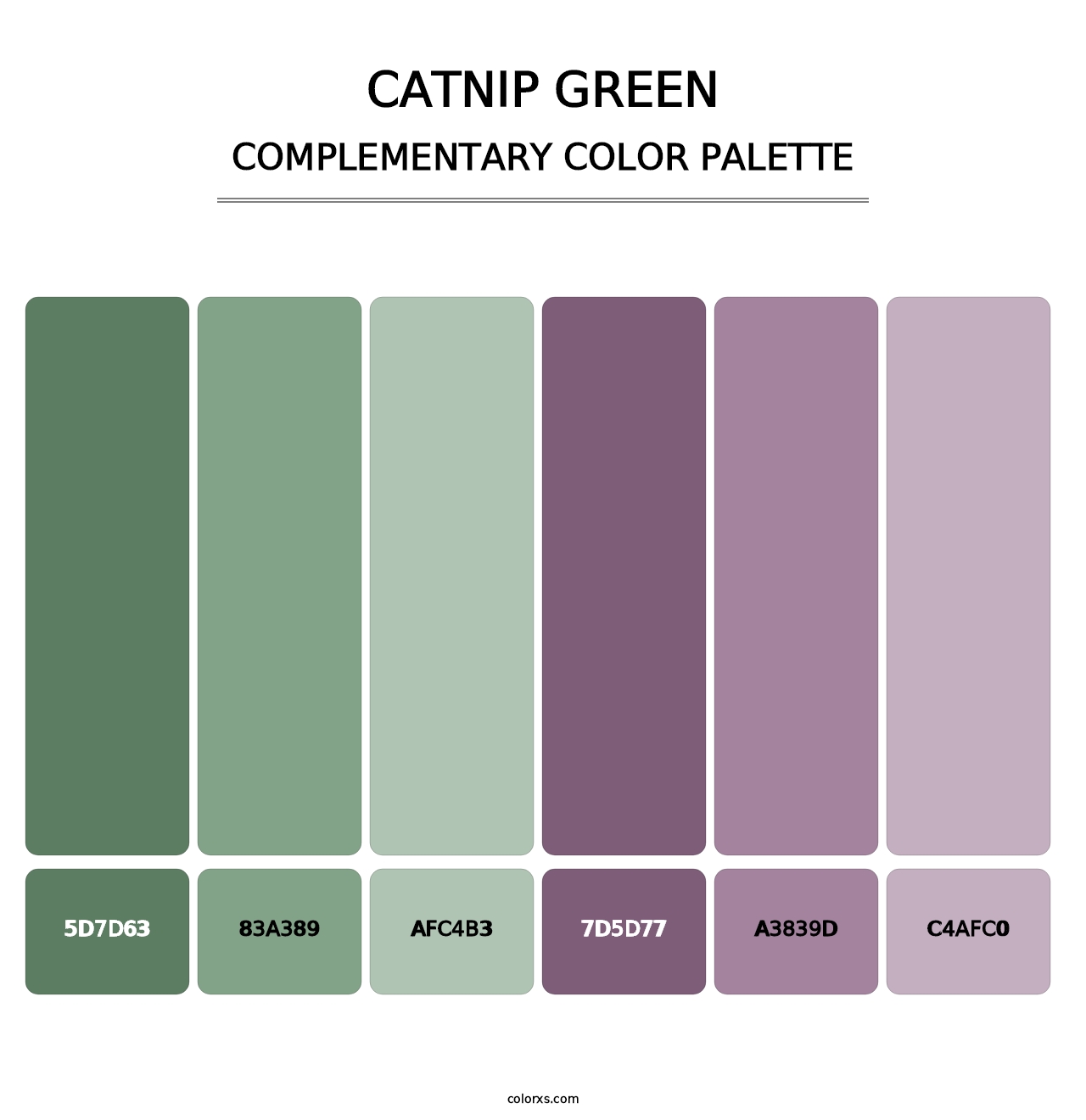 Catnip Green - Complementary Color Palette