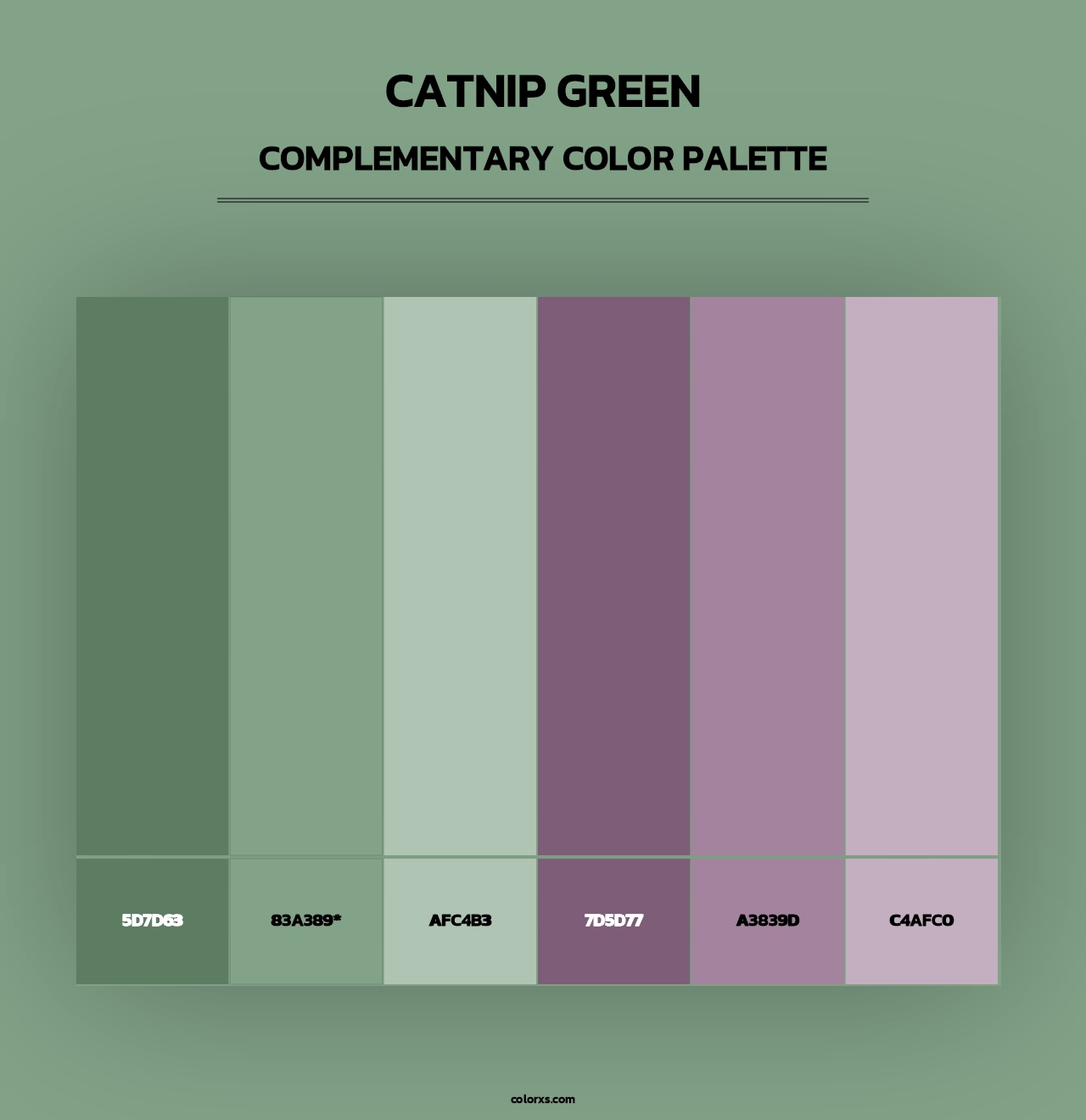 Catnip Green - Complementary Color Palette