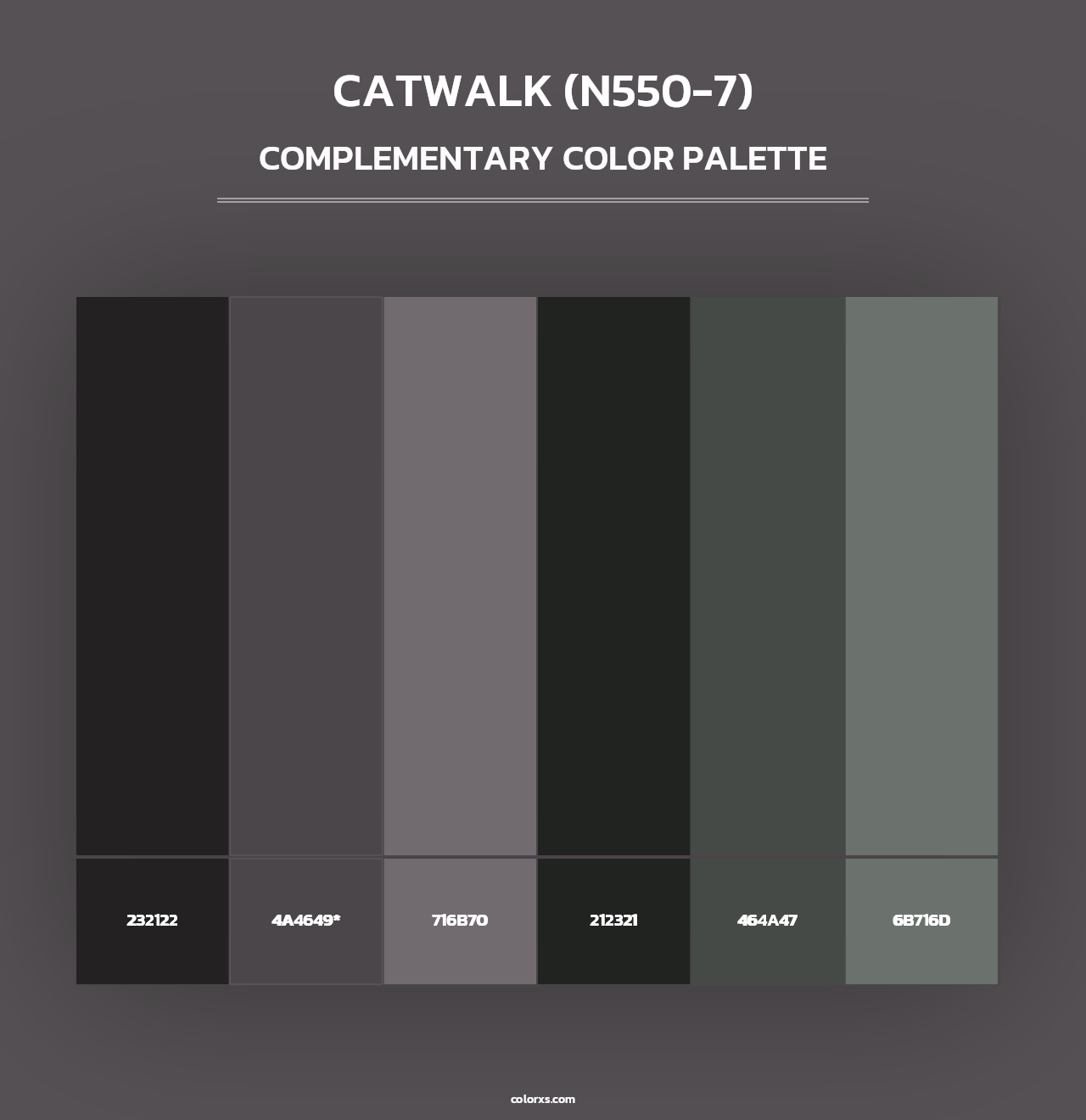 Catwalk (N550-7) - Complementary Color Palette
