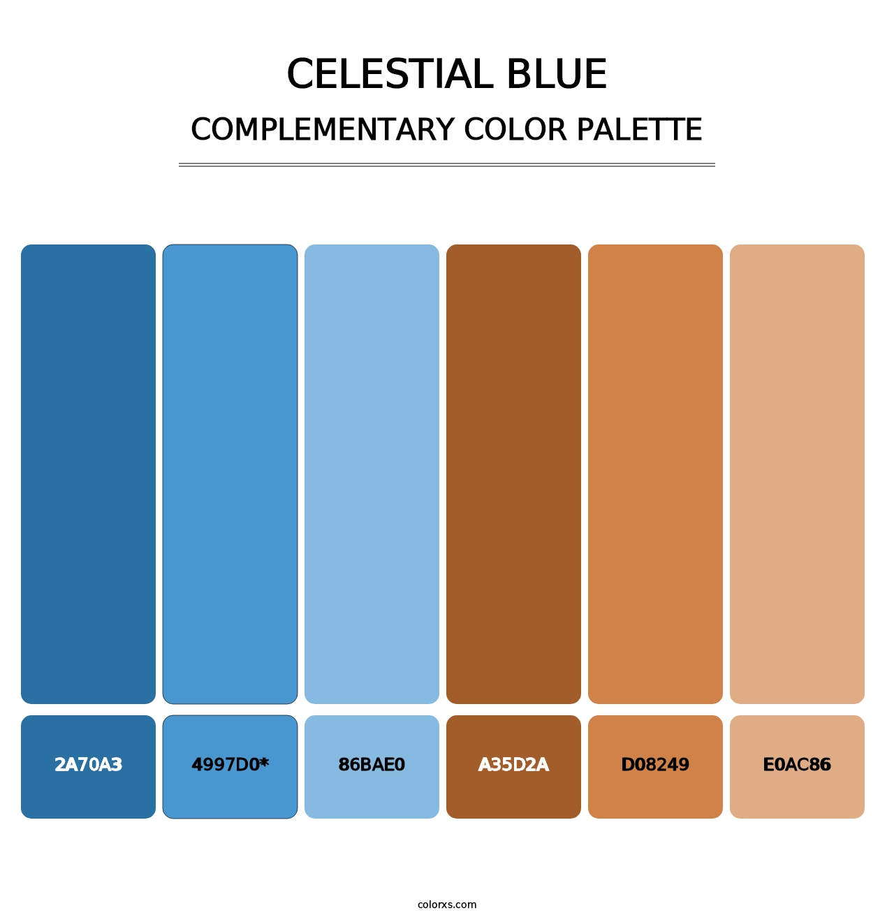Celestial Blue - Complementary Color Palette