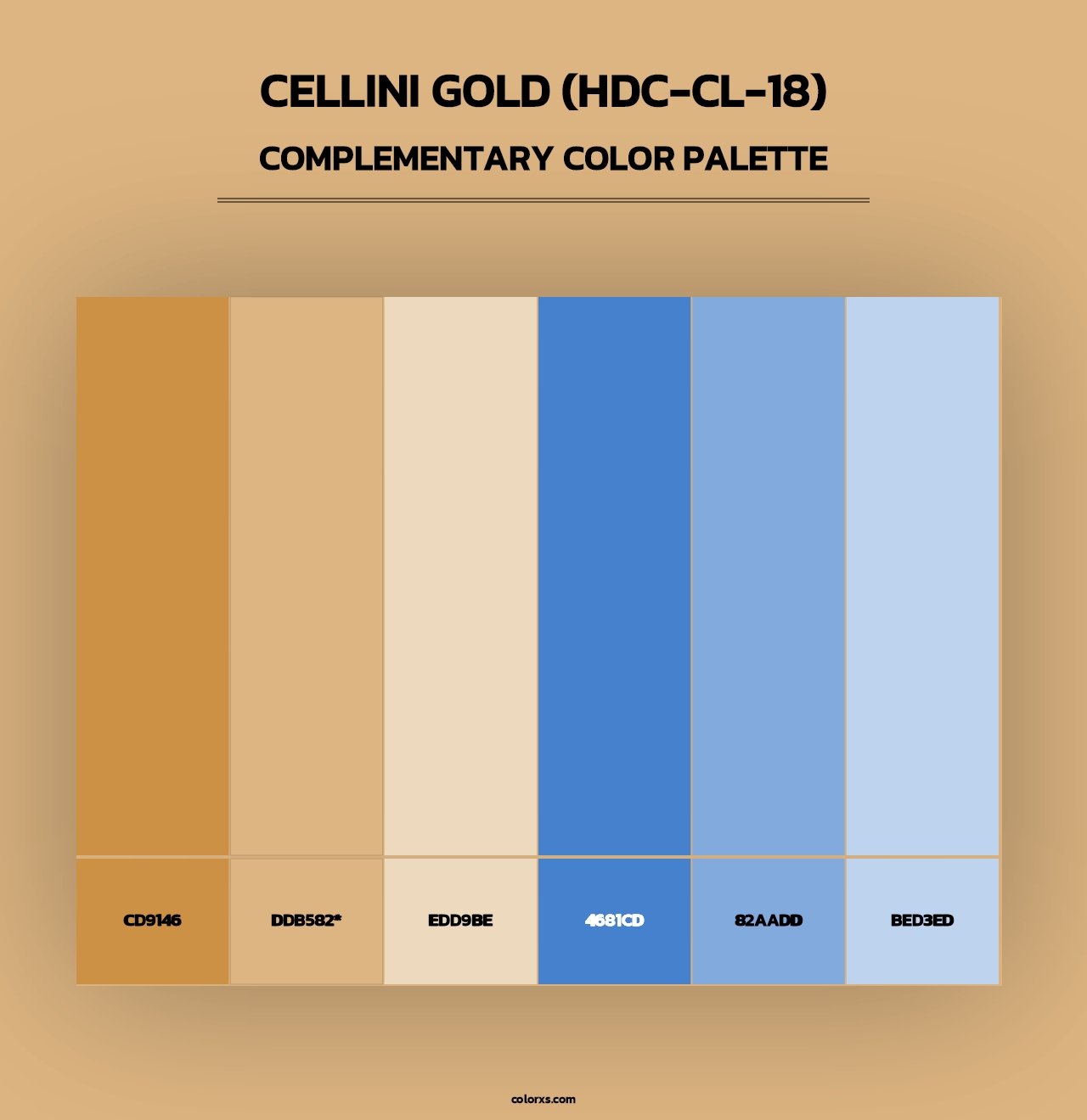Cellini Gold (HDC-CL-18) - Complementary Color Palette