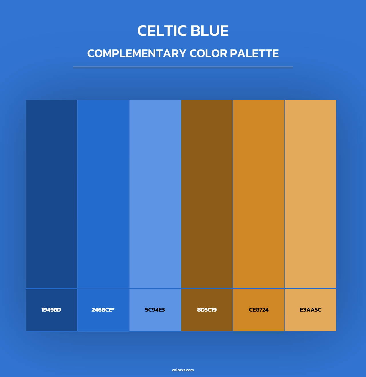 Celtic Blue - Complementary Color Palette