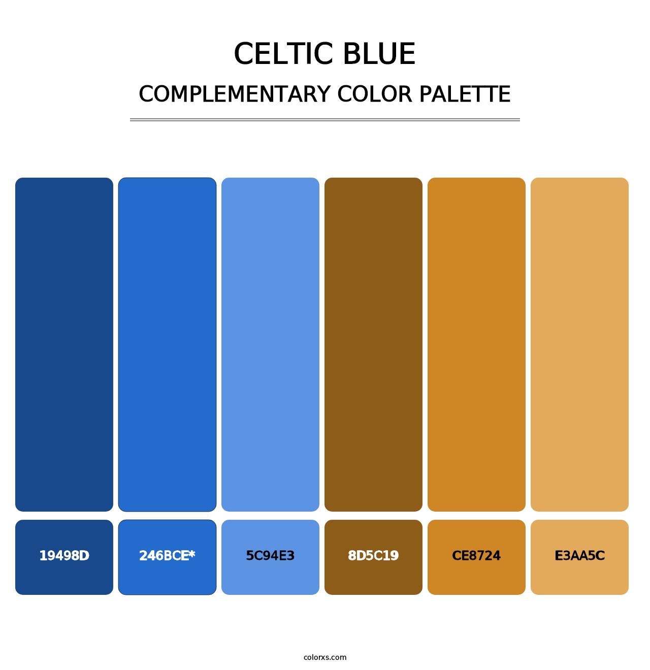 Celtic Blue - Complementary Color Palette