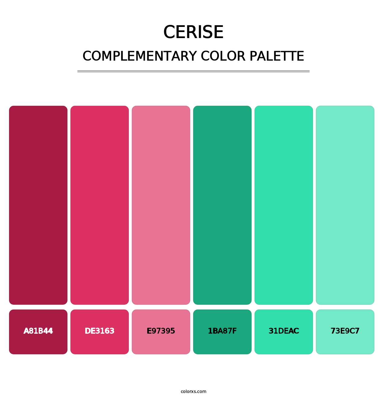 Cerise - Complementary Color Palette