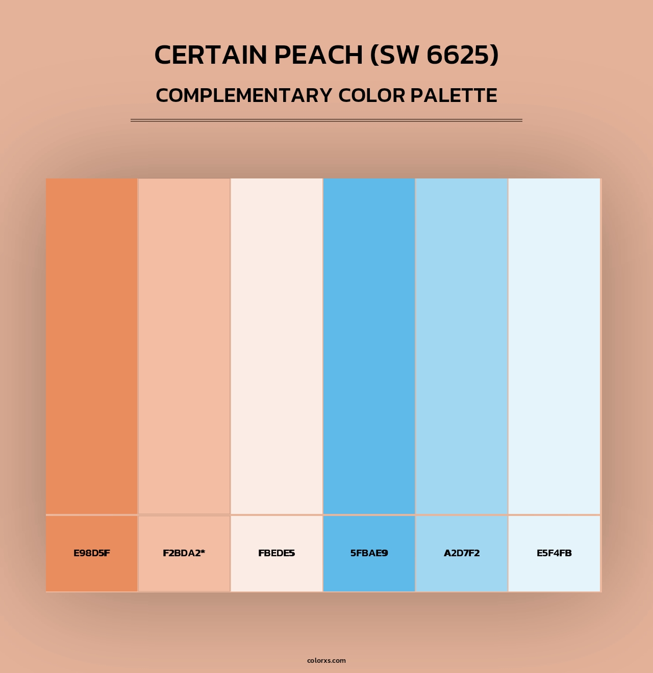 Certain Peach (SW 6625) - Complementary Color Palette
