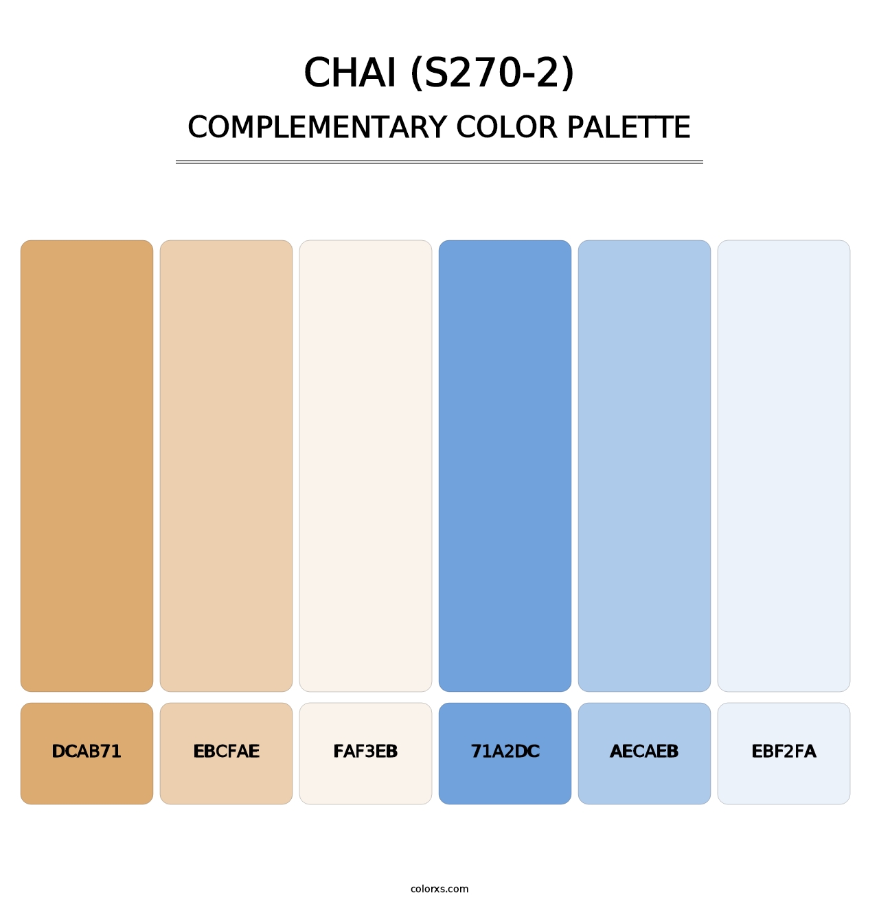 Chai (S270-2) - Complementary Color Palette