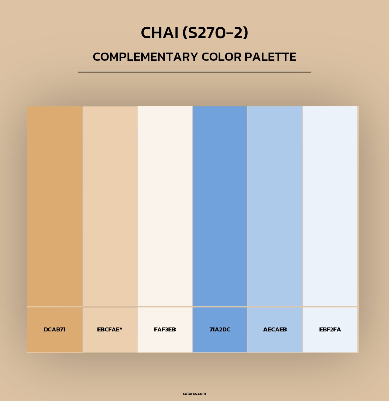 Chai (S270-2) - Complementary Color Palette