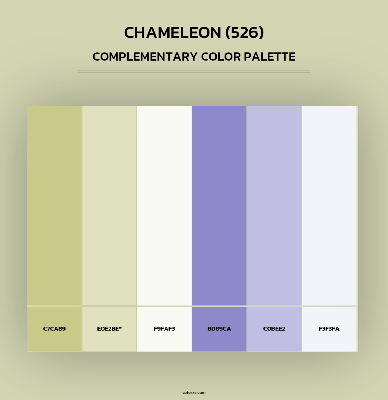 Chameleon (526) - Complementary Color Palette
