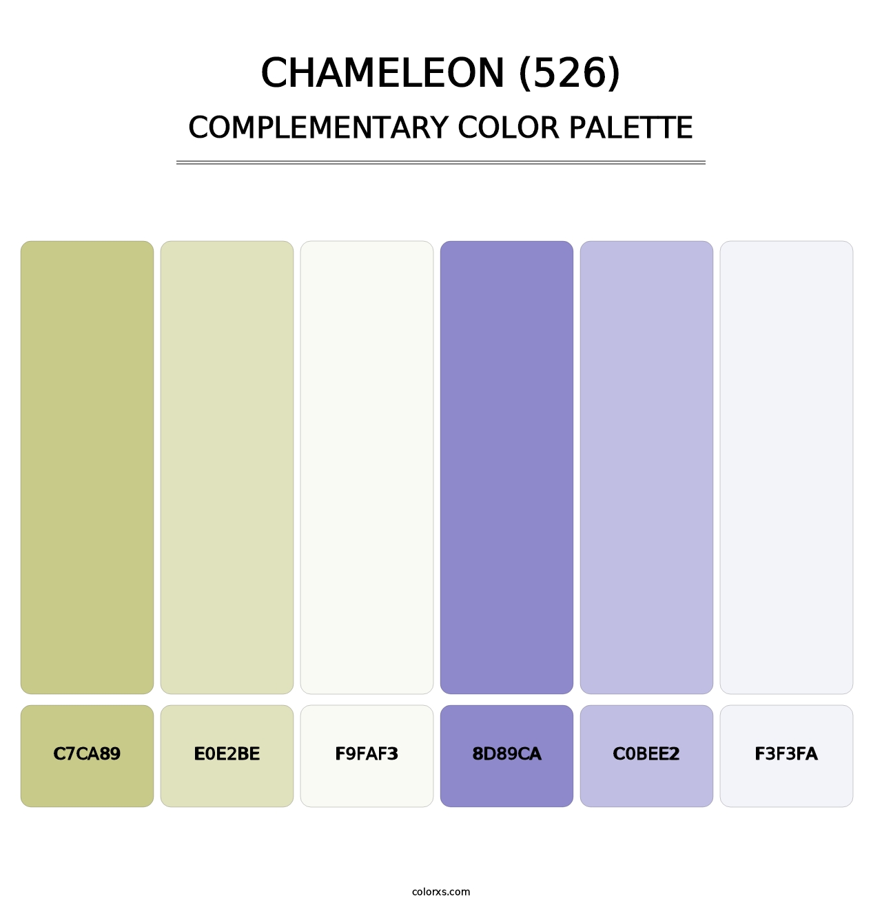 Chameleon (526) - Complementary Color Palette