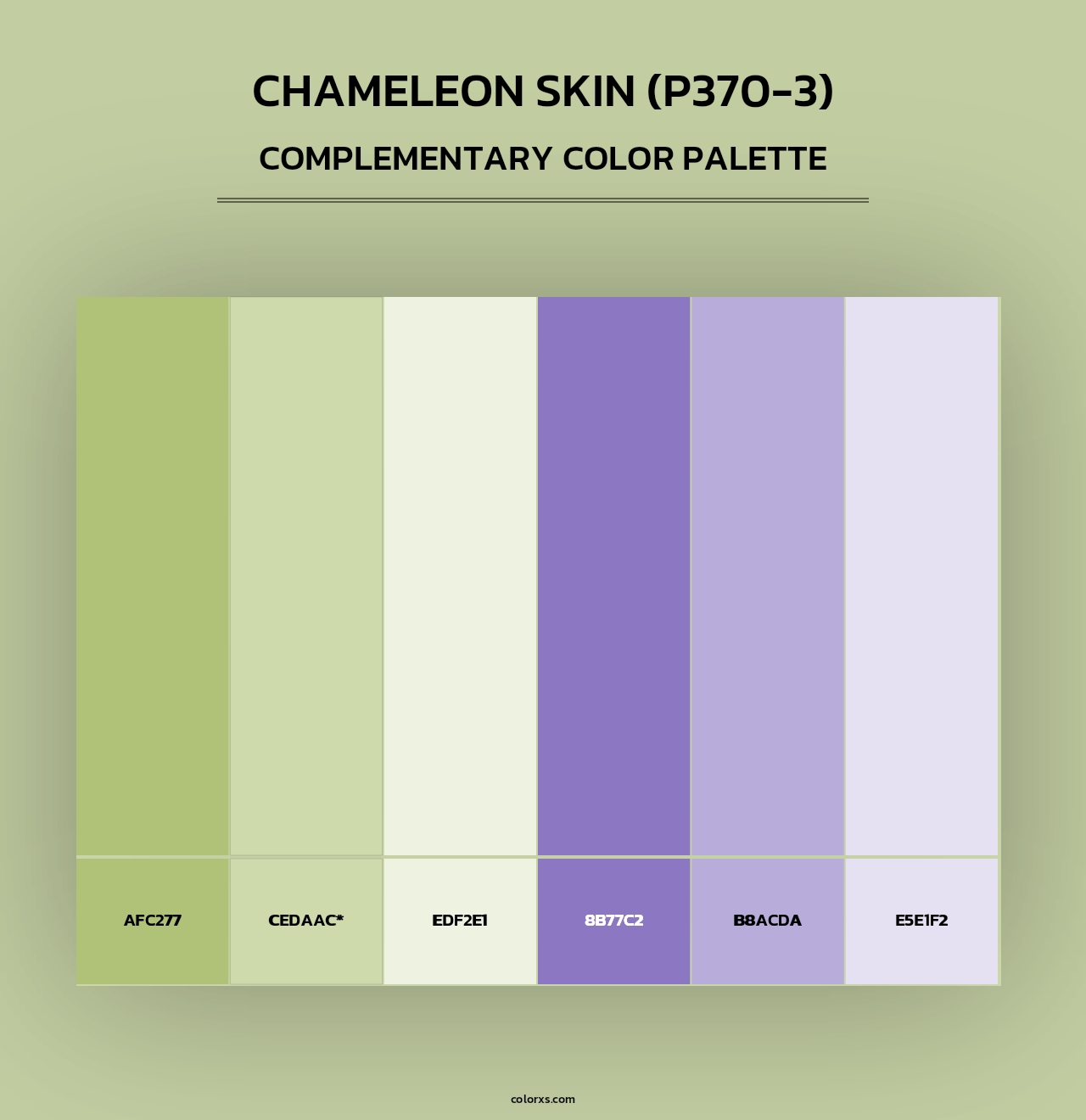 Chameleon Skin (P370-3) - Complementary Color Palette