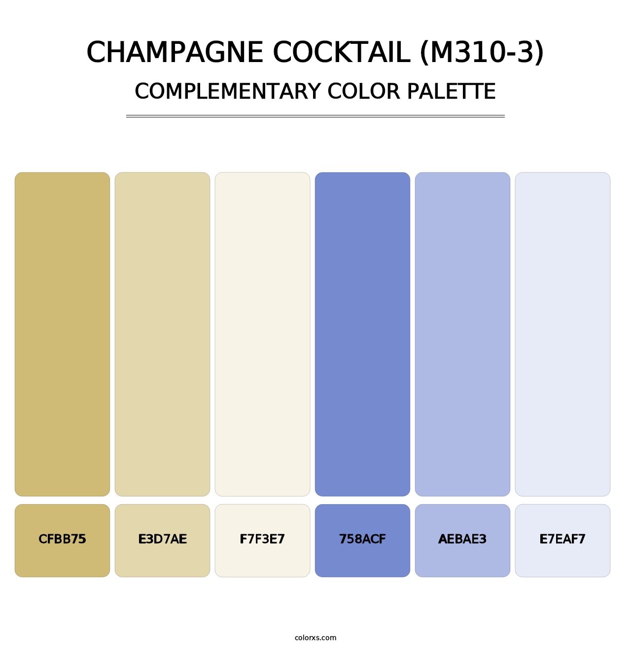 Champagne Cocktail (M310-3) - Complementary Color Palette