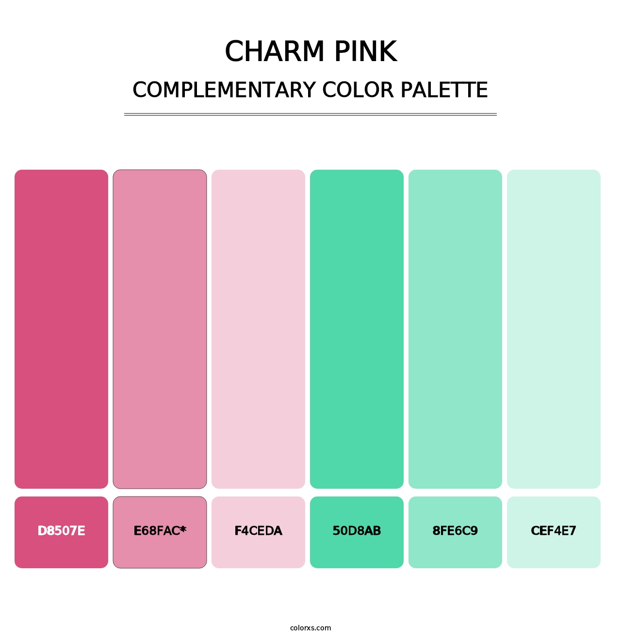 Charm Pink - Complementary Color Palette