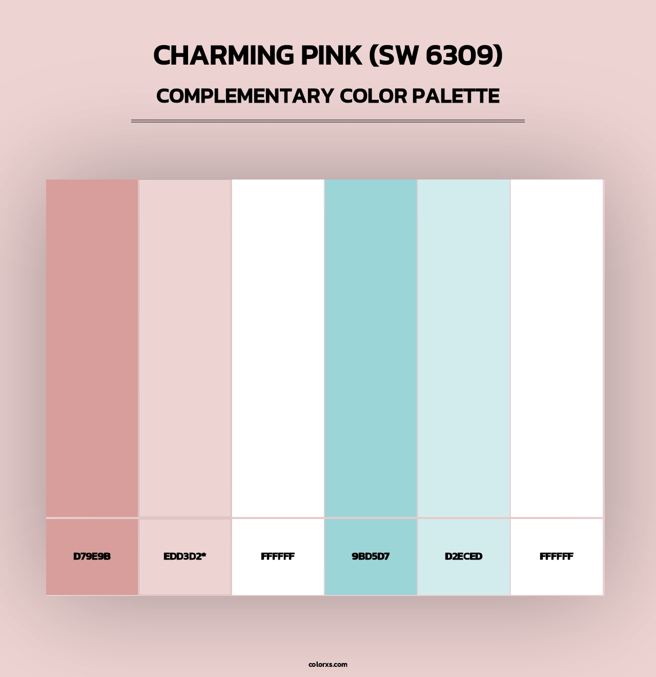 Charming Pink (SW 6309) - Complementary Color Palette
