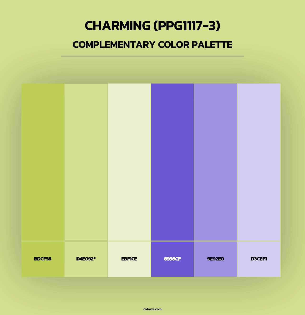 Charming (PPG1117-3) - Complementary Color Palette