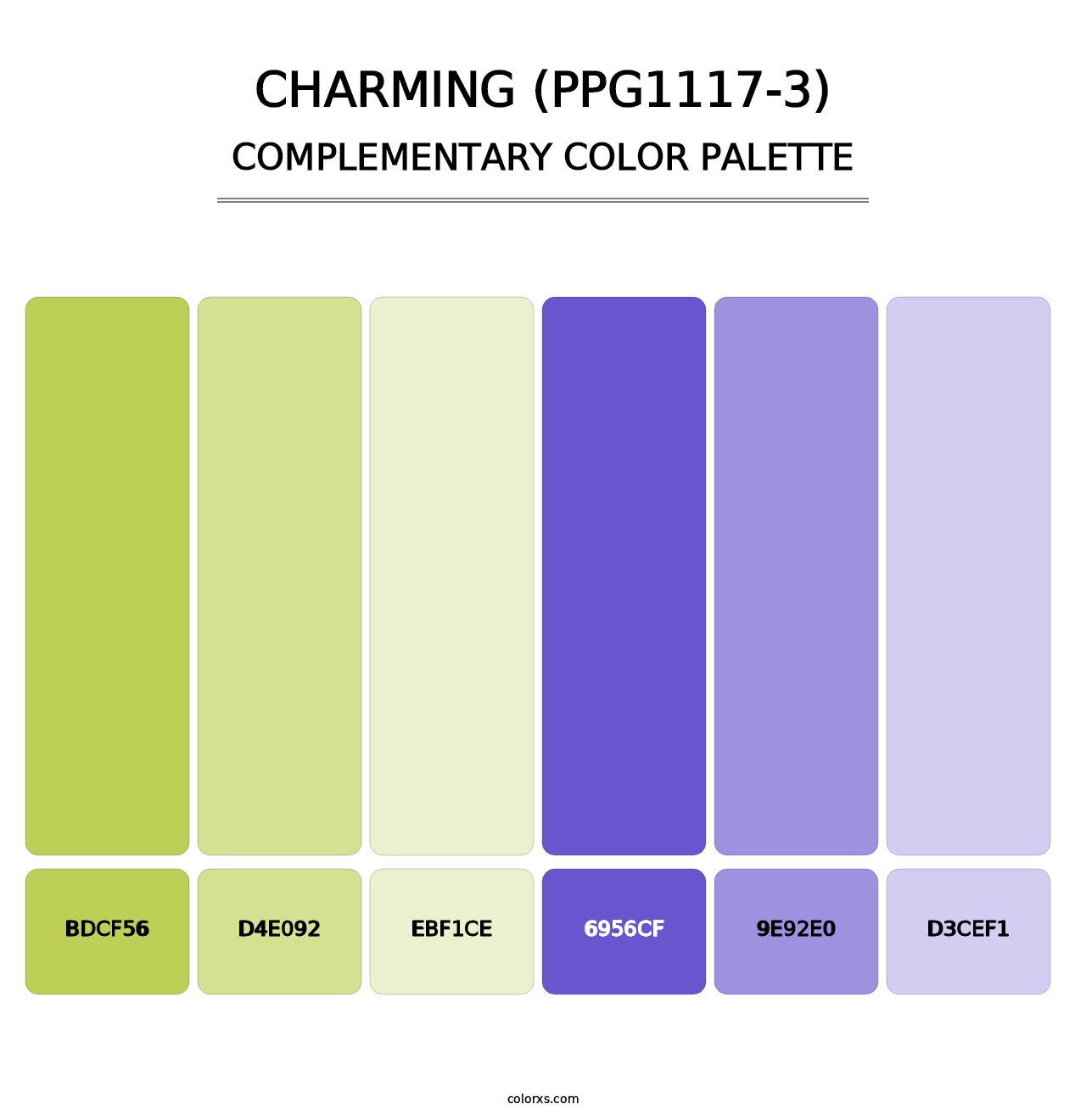 Charming (PPG1117-3) - Complementary Color Palette