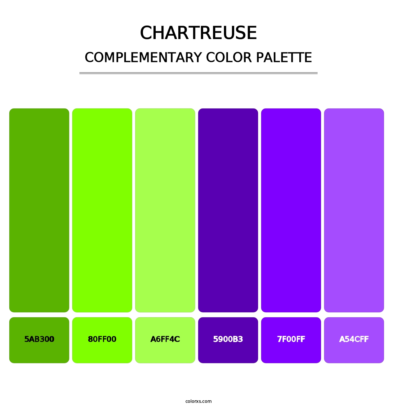 Chartreuse - Complementary Color Palette