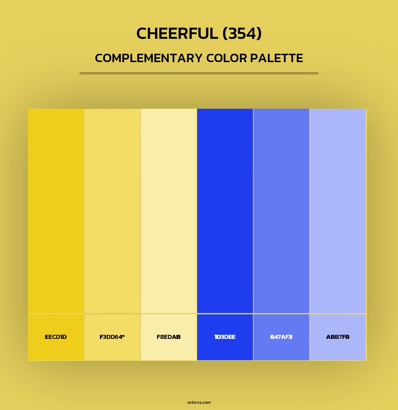 Cheerful (354) - Complementary Color Palette