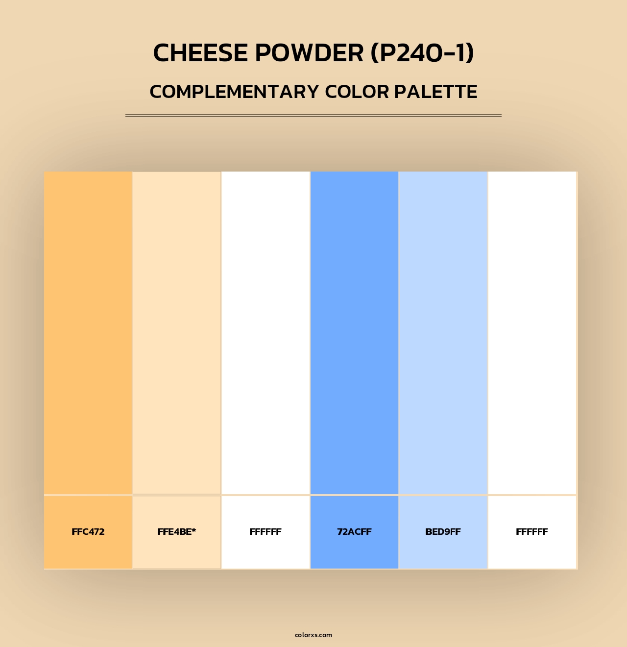 Cheese Powder (P240-1) - Complementary Color Palette