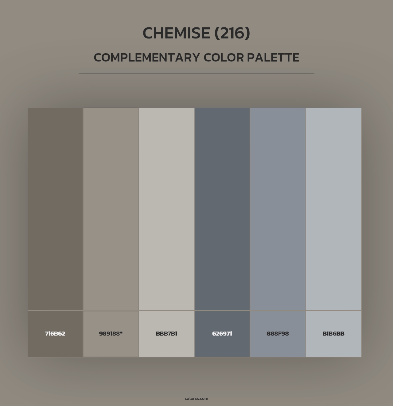 Chemise (216) - Complementary Color Palette