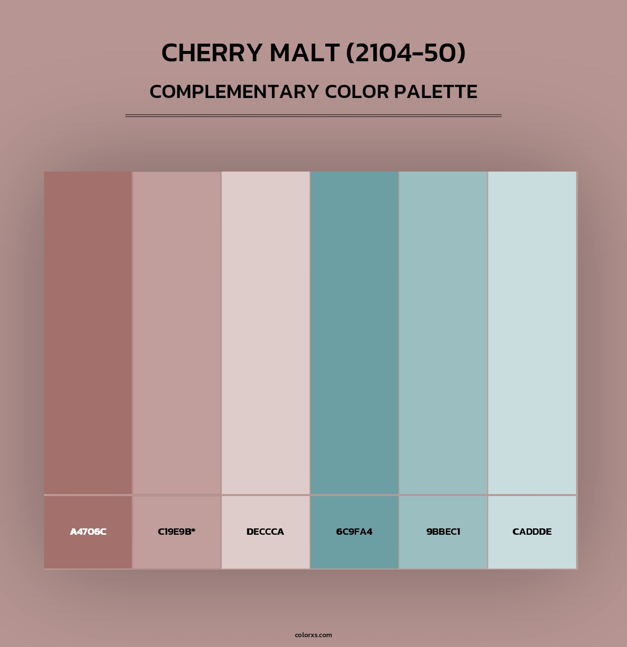 Cherry Malt (2104-50) - Complementary Color Palette