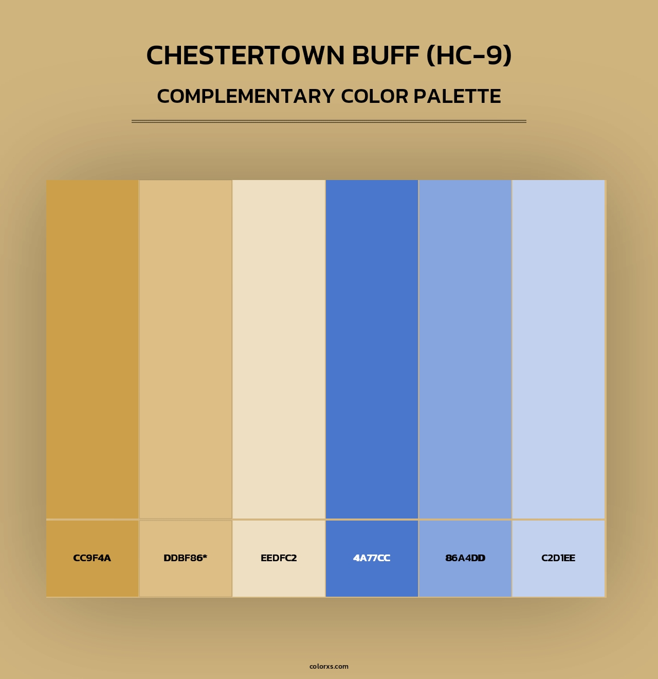 Chestertown Buff (HC-9) - Complementary Color Palette