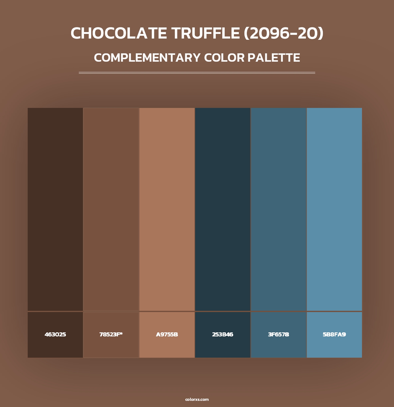 Chocolate Truffle (2096-20) - Complementary Color Palette