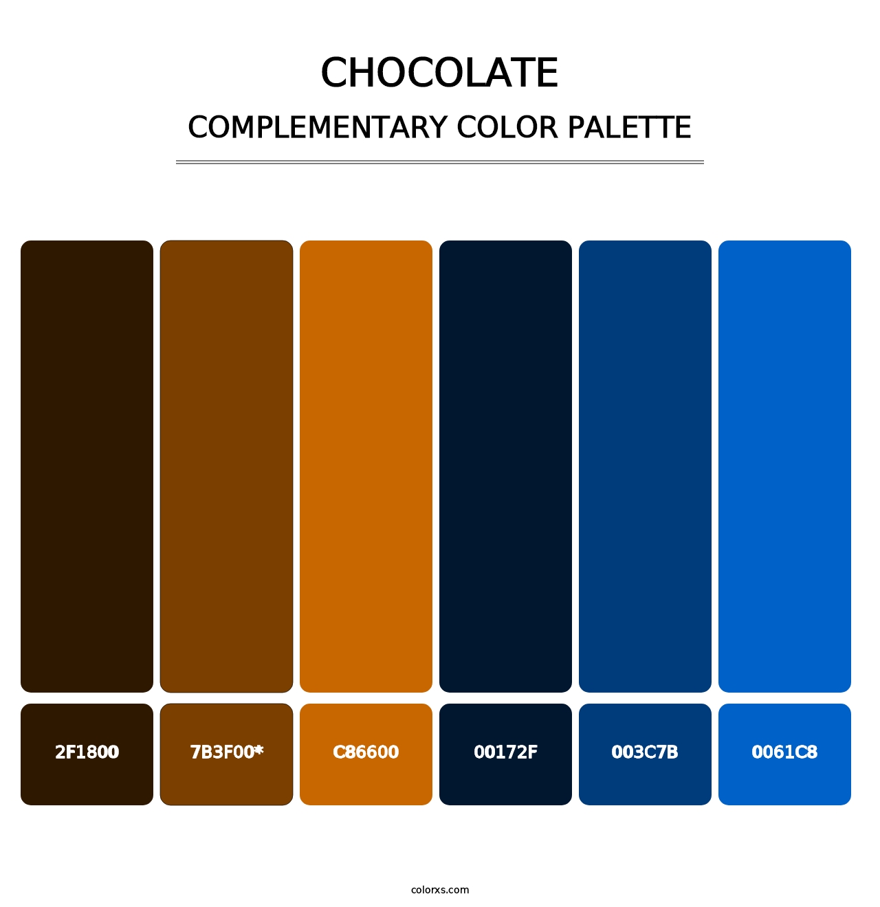 Chocolate - Complementary Color Palette