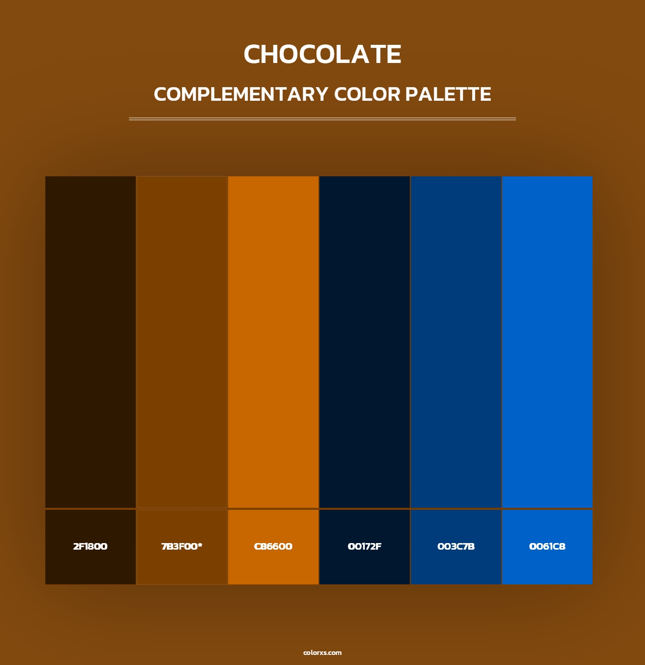 Chocolate - Complementary Color Palette