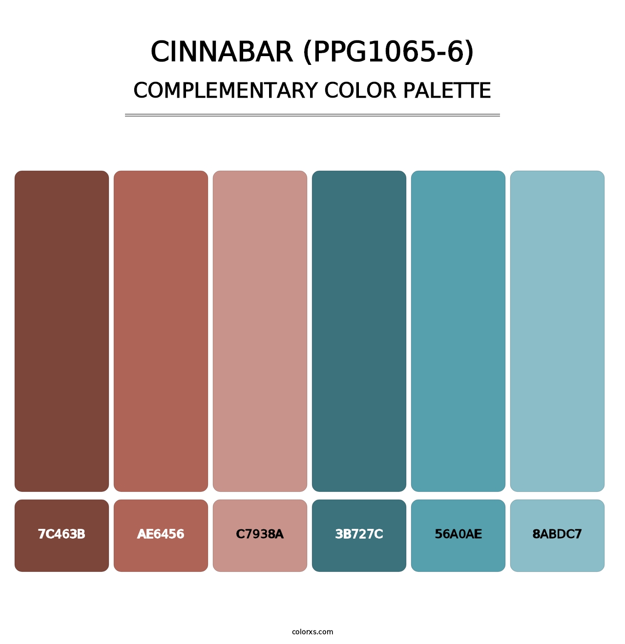 Cinnabar (PPG1065-6) - Complementary Color Palette