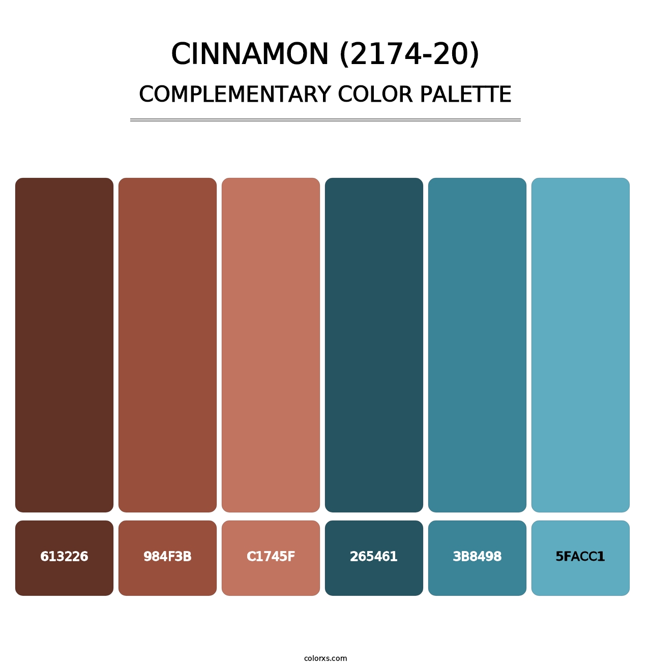 Cinnamon (2174-20) - Complementary Color Palette