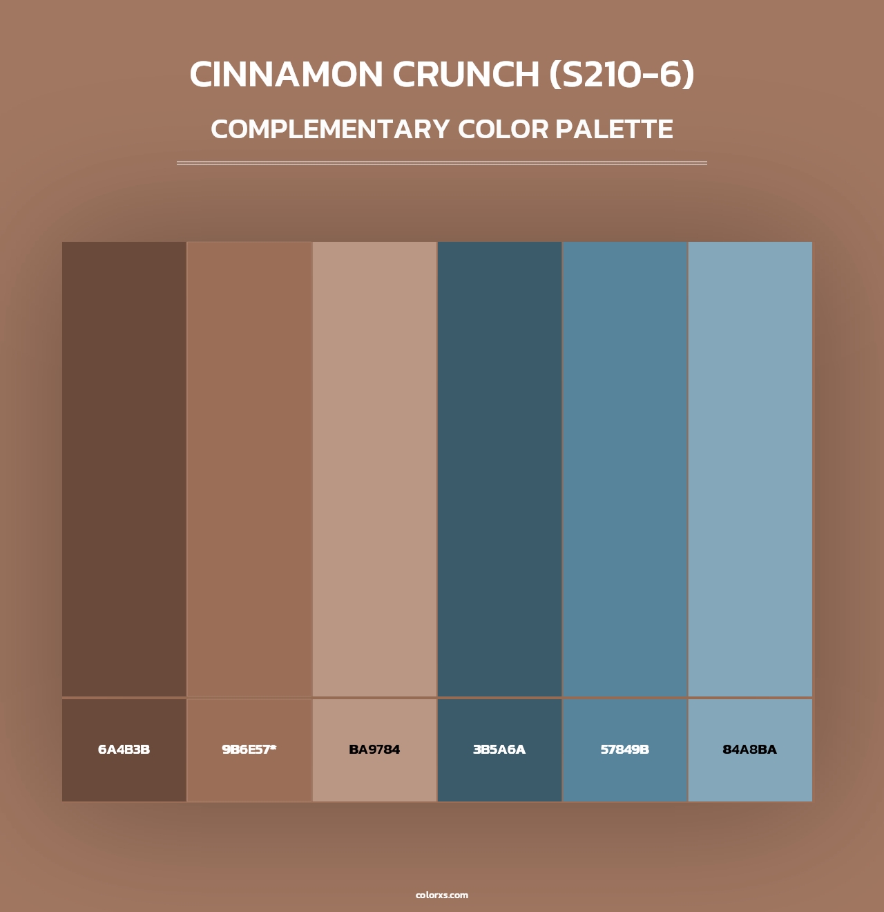 Cinnamon Crunch (S210-6) - Complementary Color Palette