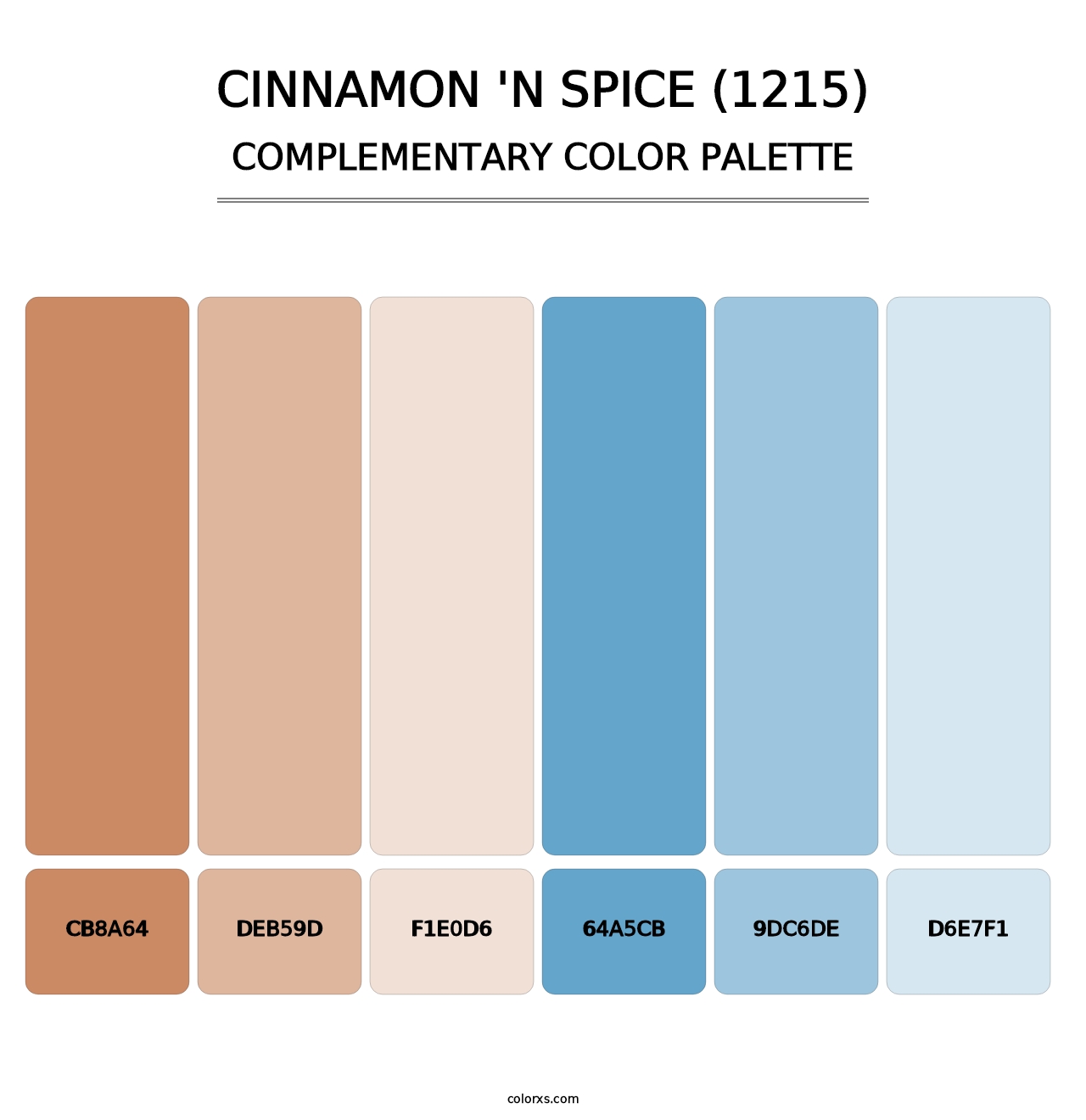 Cinnamon 'n Spice (1215) - Complementary Color Palette