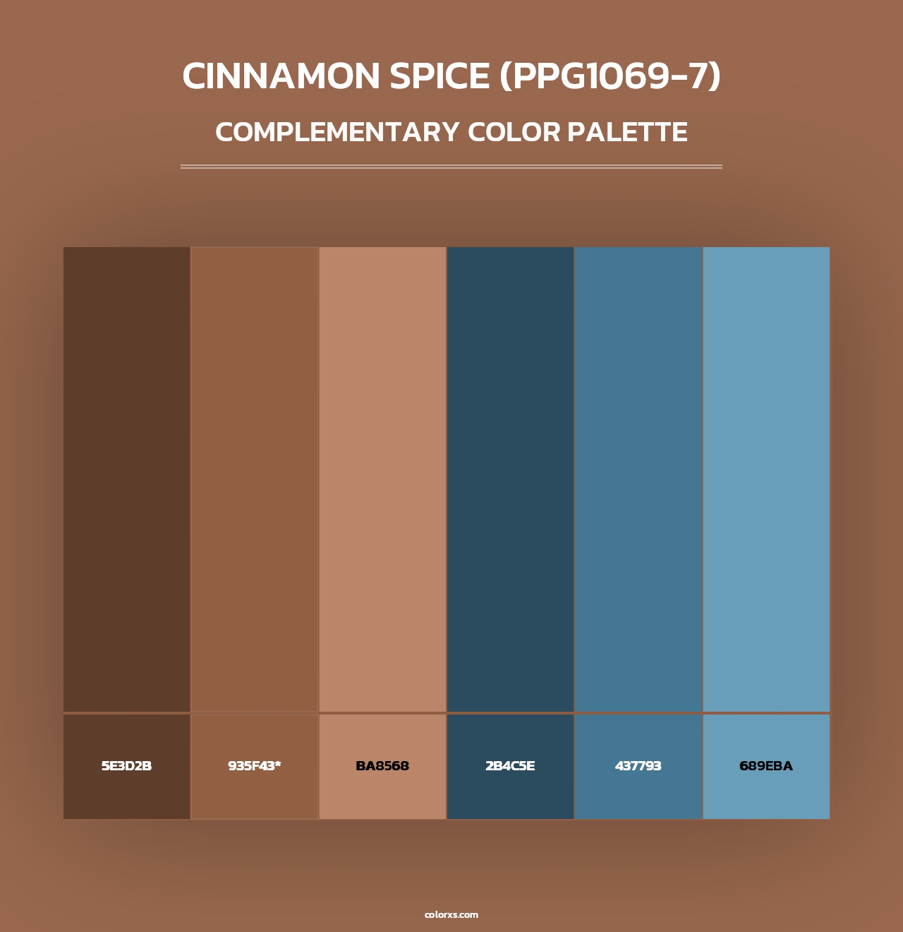Cinnamon Spice (PPG1069-7) - Complementary Color Palette