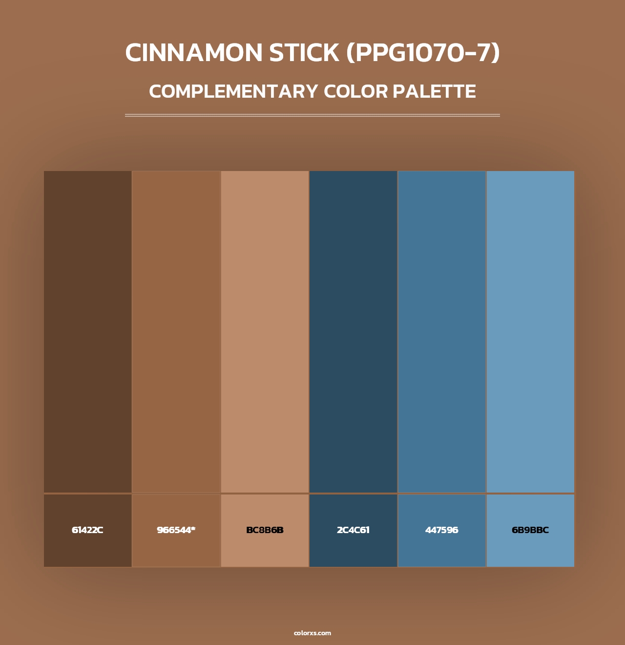 Cinnamon Stick (PPG1070-7) - Complementary Color Palette