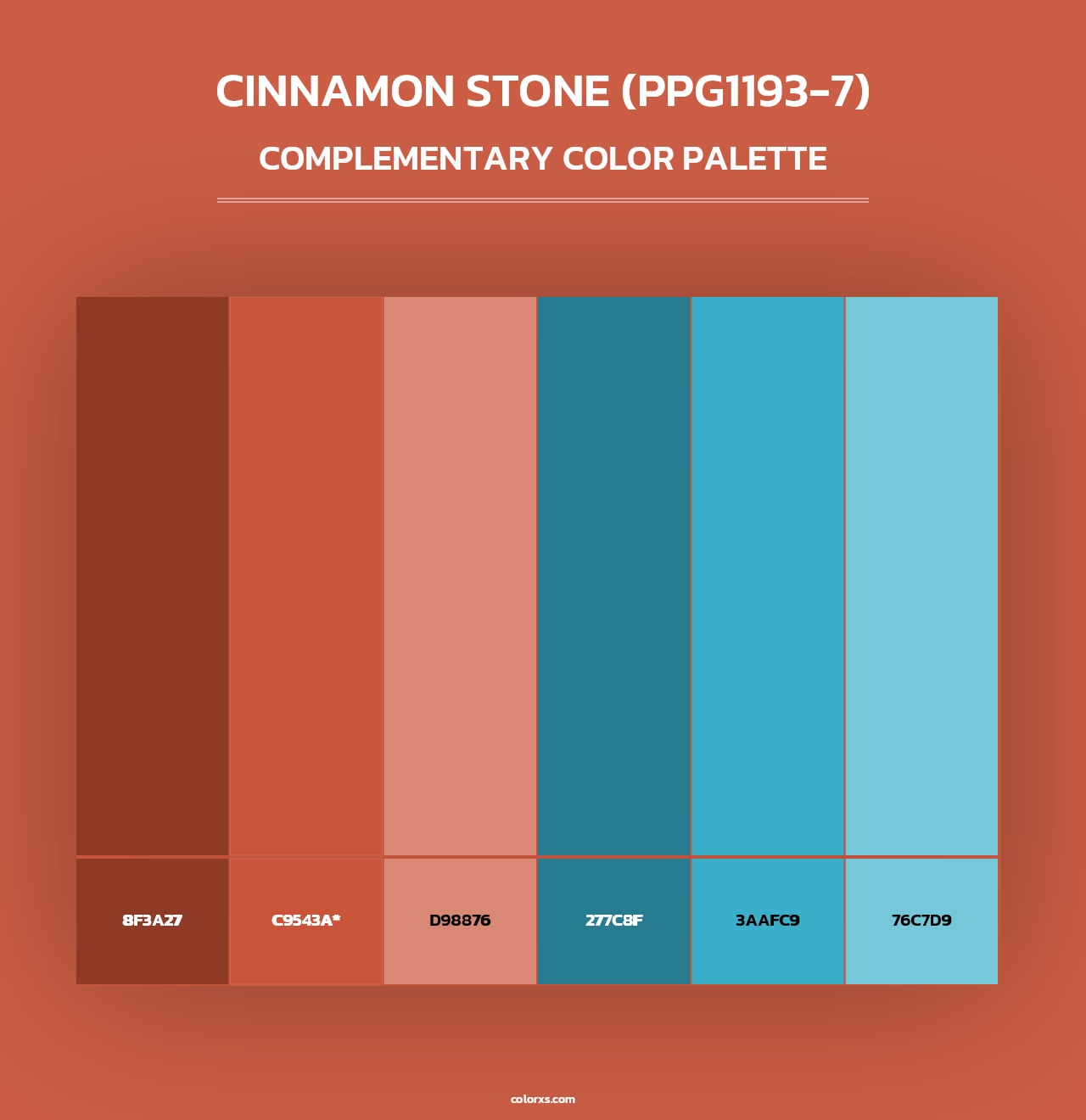 Cinnamon Stone (PPG1193-7) - Complementary Color Palette