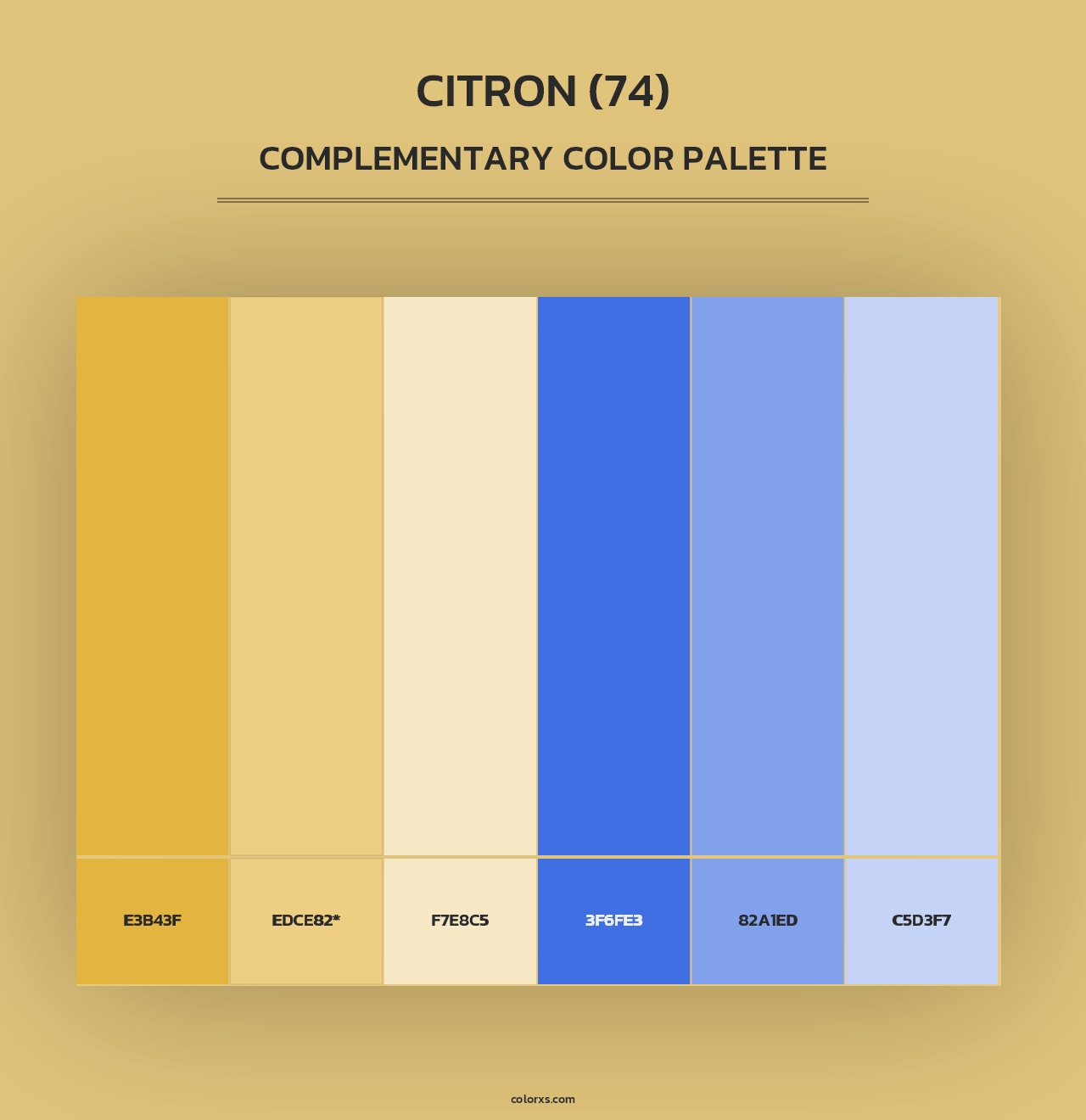 Citron (74) - Complementary Color Palette