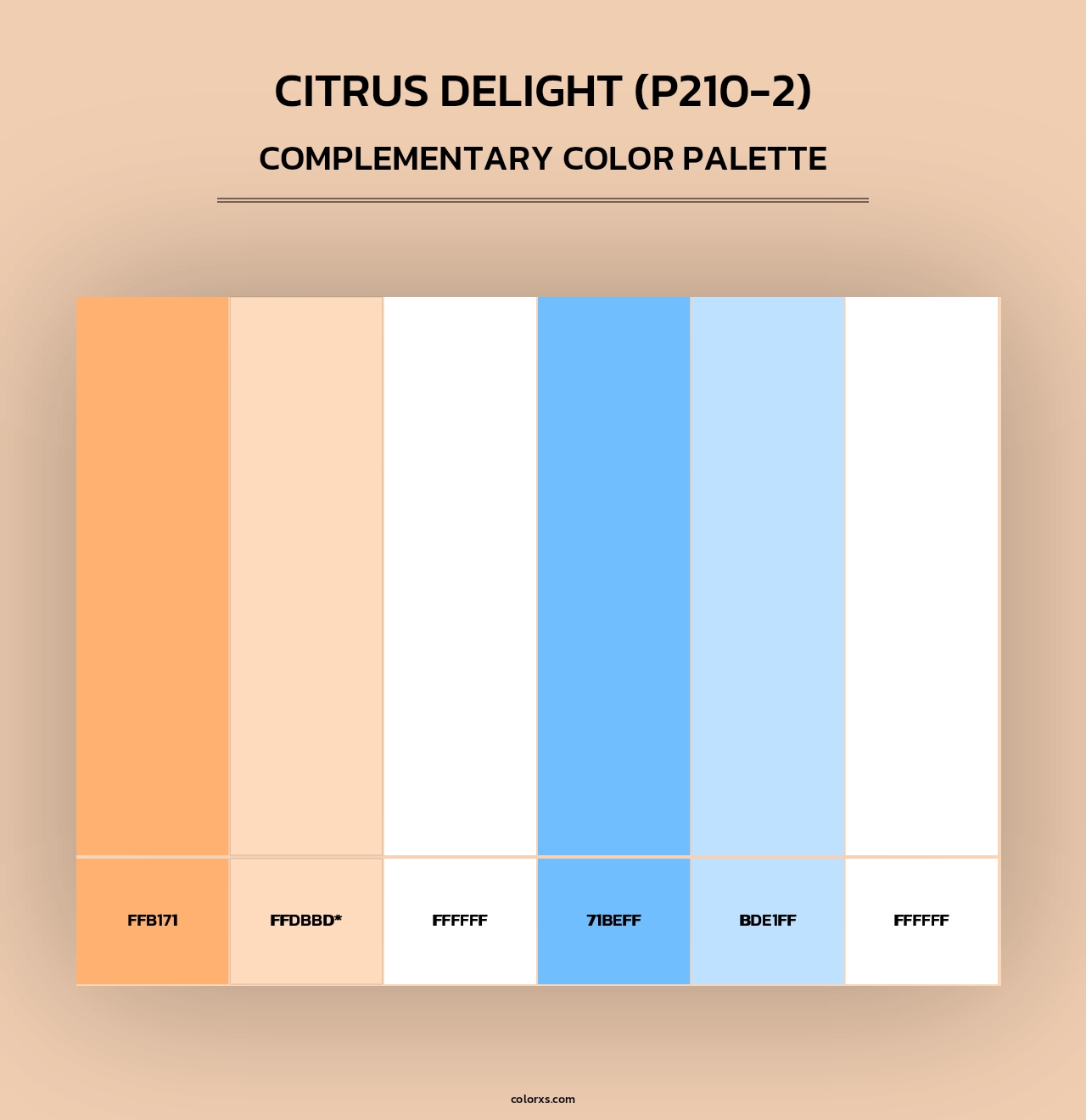 Citrus Delight (P210-2) - Complementary Color Palette