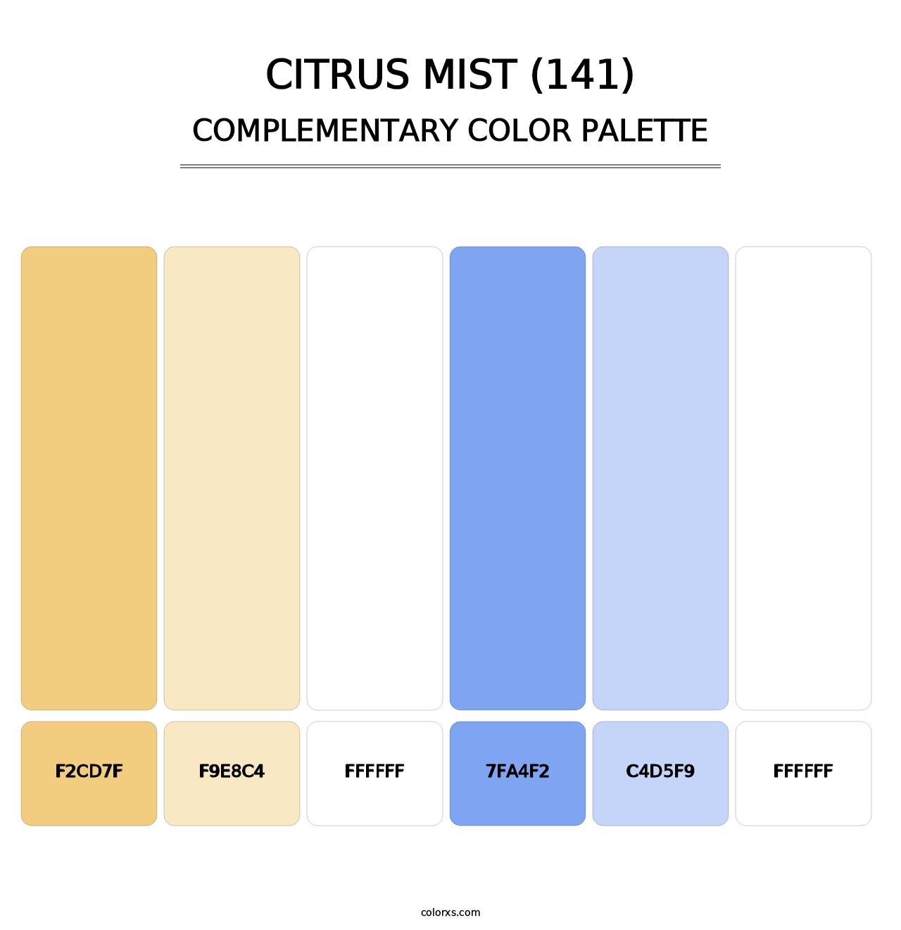 Citrus Mist (141) - Complementary Color Palette