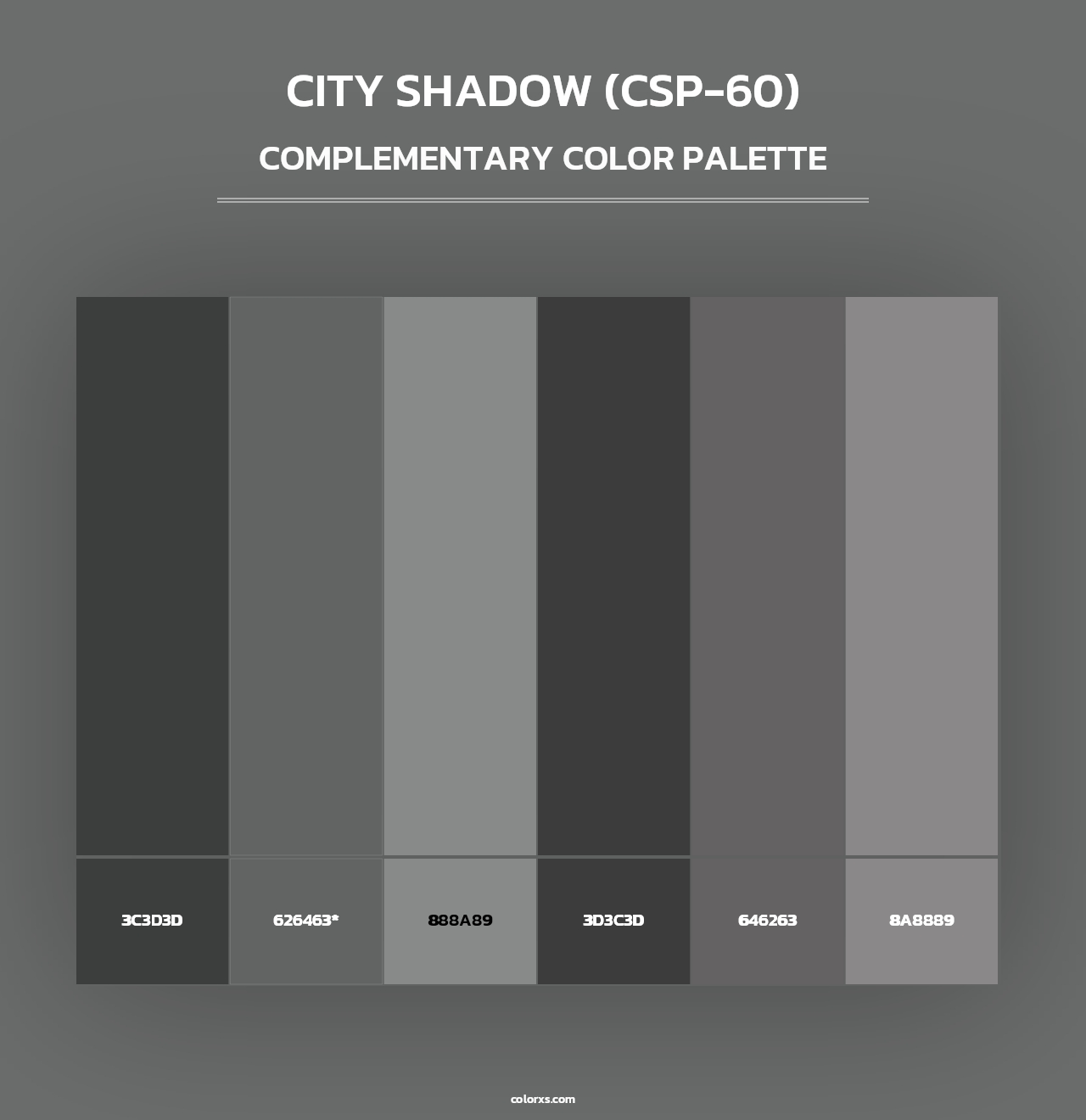 City Shadow (CSP-60) - Complementary Color Palette