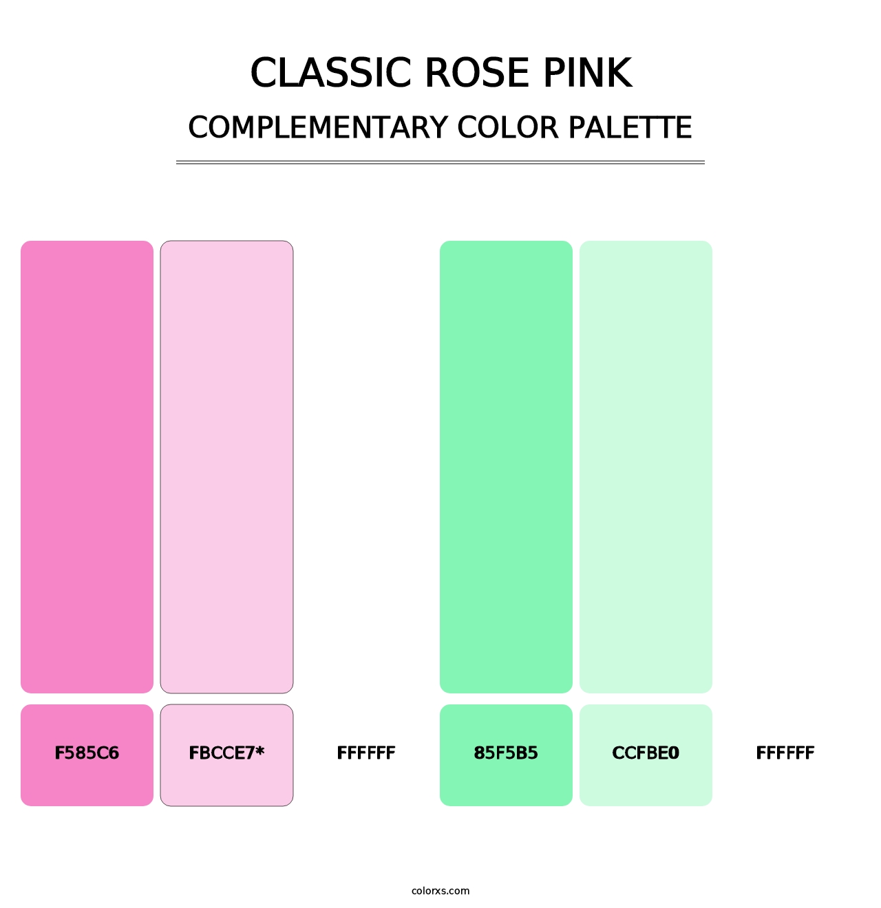 Classic Rose Pink - Complementary Color Palette