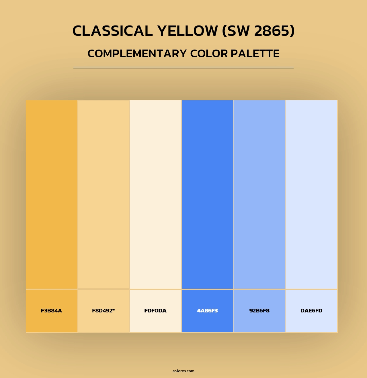 Classical Yellow (SW 2865) - Complementary Color Palette