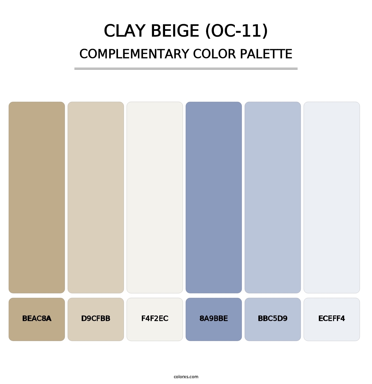 Clay Beige (OC-11) - Complementary Color Palette