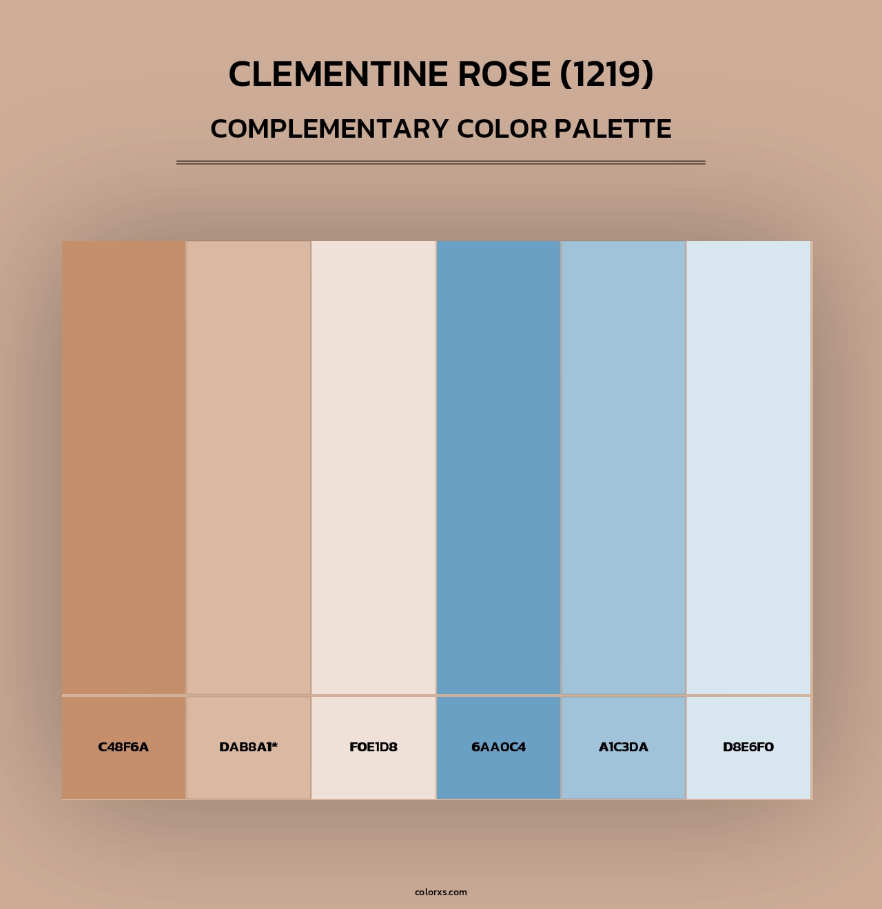 Clementine Rose (1219) - Complementary Color Palette