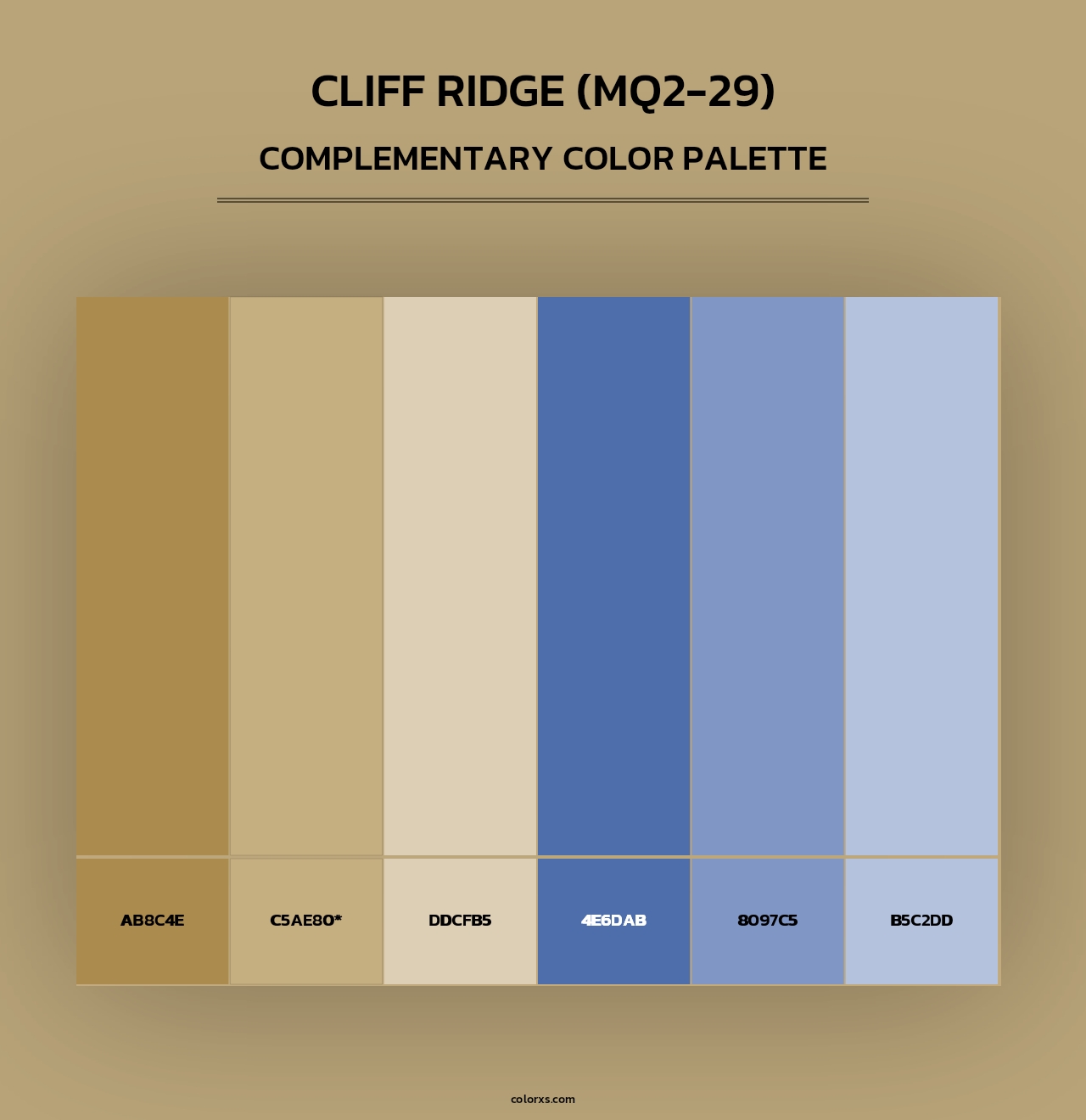 Cliff Ridge (MQ2-29) - Complementary Color Palette